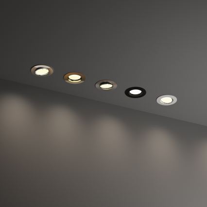 Ideal Lux - Einbauleuchte SWING 1xGU10/28W/230V Ø 8,2 cm Messing