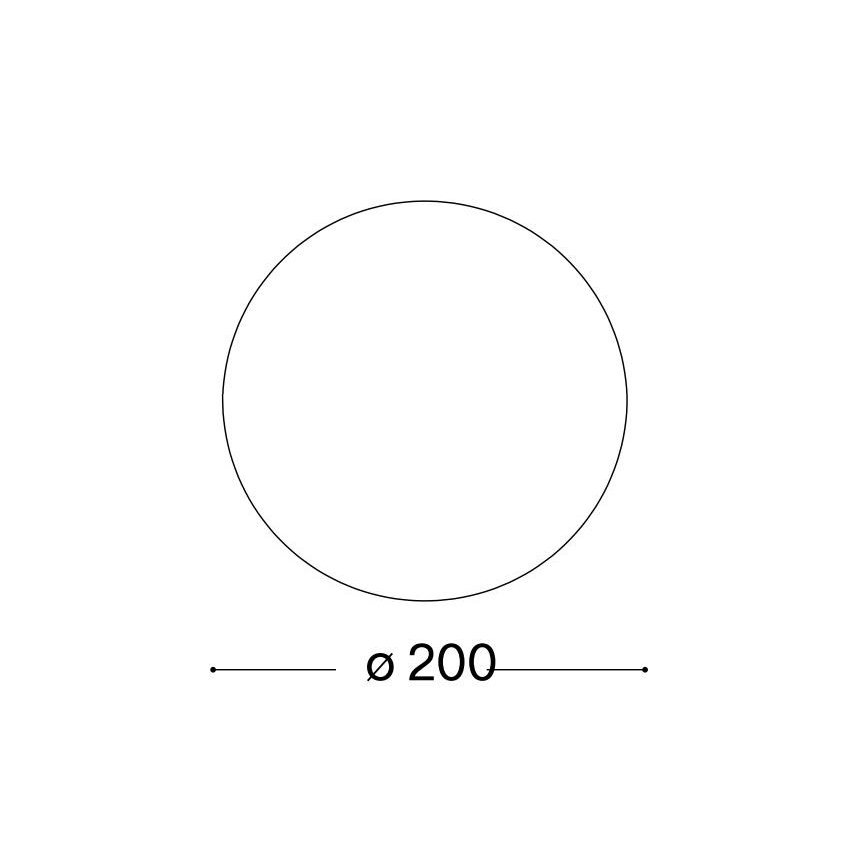 Ideal Lux - Ersatz-Lampenschirm für die Tischlampe MAPA Ø 20 cm, weiß