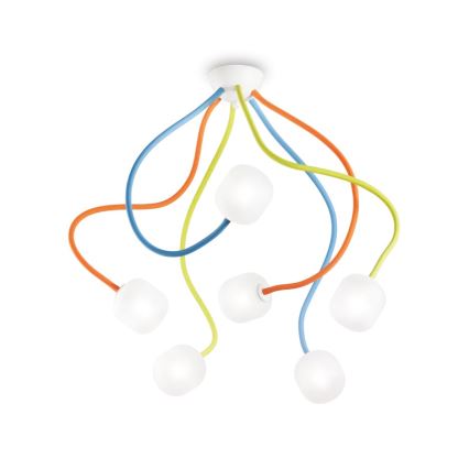 Ideal Lux - Ersatz-Lampenschirm für Kronleuchter OCTOPUS G9, Ø 10 cm, weiß