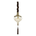 Ideal Lux - Hängeleuchte an Kette HAREM 1xE27/42W/230V d 16,5 cm Messing