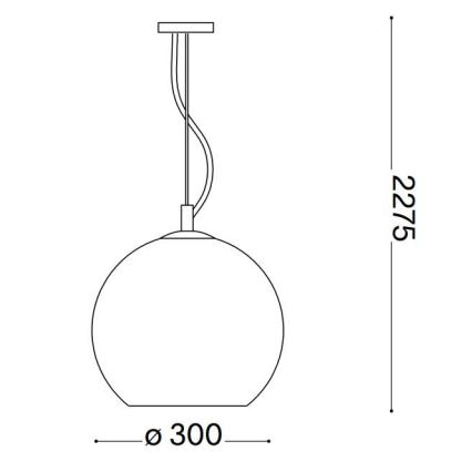 Ideal Lux - Hängeleuchte an Schnur NEMO 1xE27/42W/230V kupfern