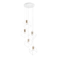 Ideal Lux - Hängeleuchte ICE 5xE27/60W/230V d 50 cm weiß