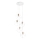 Ideal Lux - Hängeleuchte ICE 5xE27/60W/230V d 50 cm weiß
