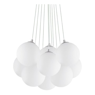 Ideal Lux - Hängeleuchte mit Kabel MAPA 11xE14/40W/230V Ø 58 cm weiß