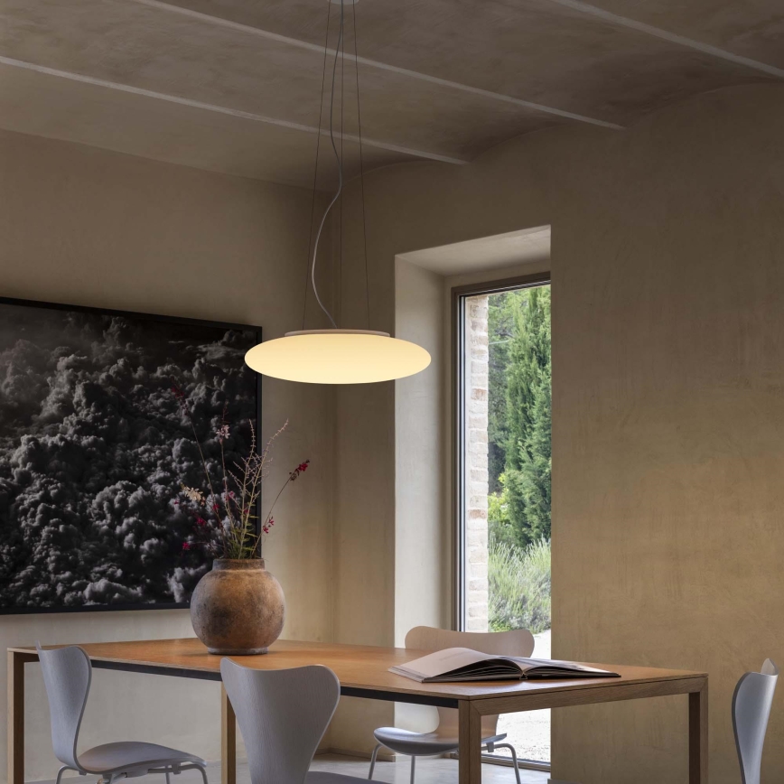 Ideal Lux - Hängeleuchte mit Kabelabhängung SMARTIES 5xE27/42W/230V Ø 60 cm, weiß