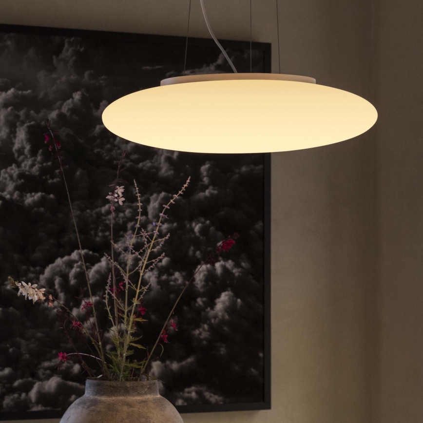 Ideal Lux - Hängeleuchte mit Kabelabhängung SMARTIES 5xE27/42W/230V Ø 60 cm, weiß