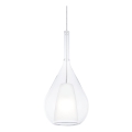 Ideal Lux - Hängeleuchte mit Kabelaufhängung KALIQUE 1xE27/42W/230V Ø 18 cm transparent