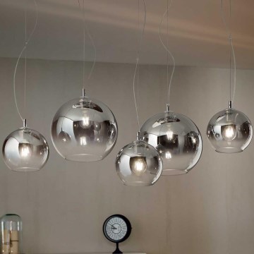 Ideal Lux - Hängeleuchte NEMO PLUS 5xE27/42W/230V rauchig