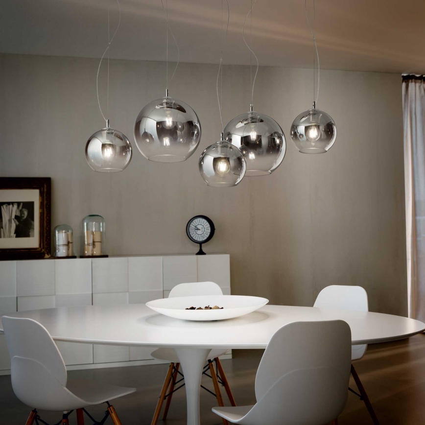 Ideal Lux - Hängeleuchte NEMO PLUS 5xE27/42W/230V rauchig