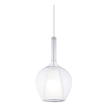 Ideal Lux - KALIQUE Hängeleuchte mit Kabelaufhängung, 1xE27/42W/230V, Ø 18 cm, klar