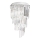 Ideal Lux - Kristall-Anbaukronleuchter CARLTON 8xE14/40W/230V d 40 cm glänzendes Chrom