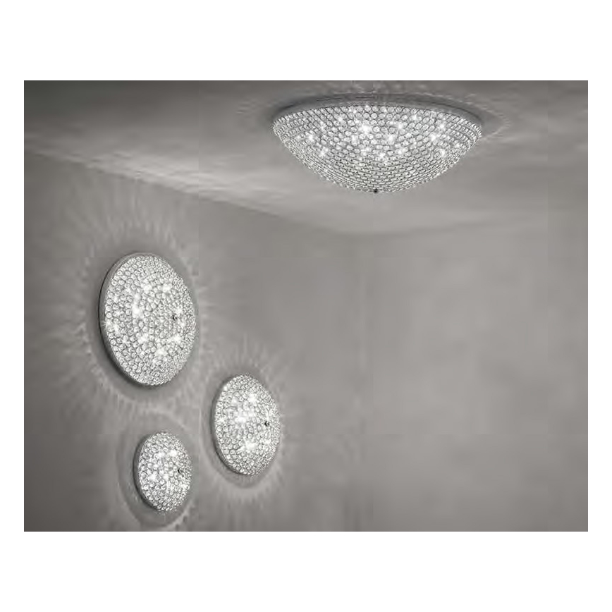 Ideal Lux 59112 - Decken-Kristallleuchte ORION 2xG9/28W/230V