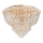 Ideal Lux - Kristall-Deckenleuchte DUBAI 24xE14/28W/230V d 78 cm golden