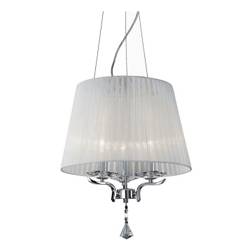 Ideal Lux - Kristall-Hängeleuchte an Aufhängung PEGASO 3xE14/28W/230V d 40 cm glänzendes Chrom