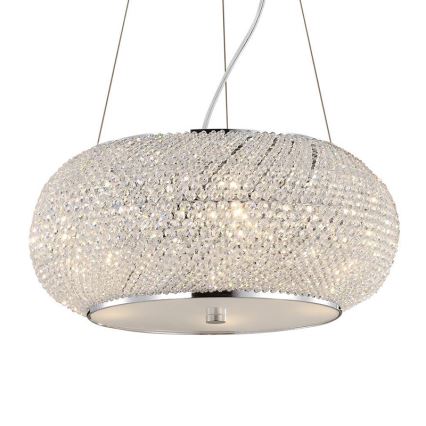 Ideal Lux 82196 - Křištálový lustr PASHA SP10 CROMO 10xE14/40W/230V