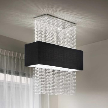 Ideal Lux - Kristall-Kronleuchter an Aufhängung PHOENIX 5xE27/60W/230V