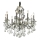 Ideal Lux - Kristall-Kronleuchter an Kette GIOCONDA 8xE14/40W/230V d 73 cm silbern