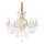 Ideal Lux - Kristall-Kronleuchter an Kette NAPOLEON 8xE14/40W/230V d 67 cm golden