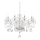 Ideal Lux - Kristall-Kronleuchter an Kette NEGRESCO 10xE14/28W/230V d 85 cm klar
