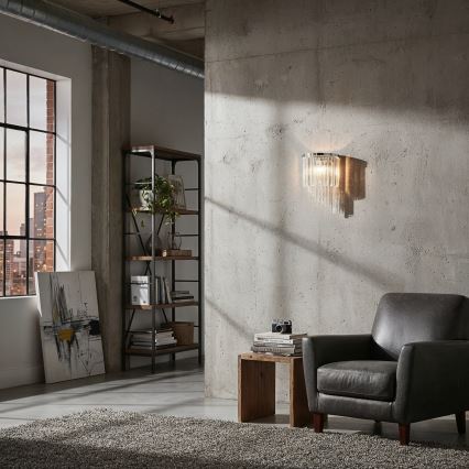 Ideal Lux - Kristall-Wandleuchte CARLTON 3xE14/40W/230V glänzendes Chrom