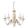 Ideal Lux - Kronleuchter an Kette FIRENZE 5xE14/40W/230V d 55 cm weiß/golden