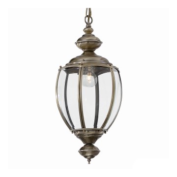 Ideal Lux - Kronleuchter an Kette NORMA 1xE27/60W/230V Ø 25 cm Bronze
