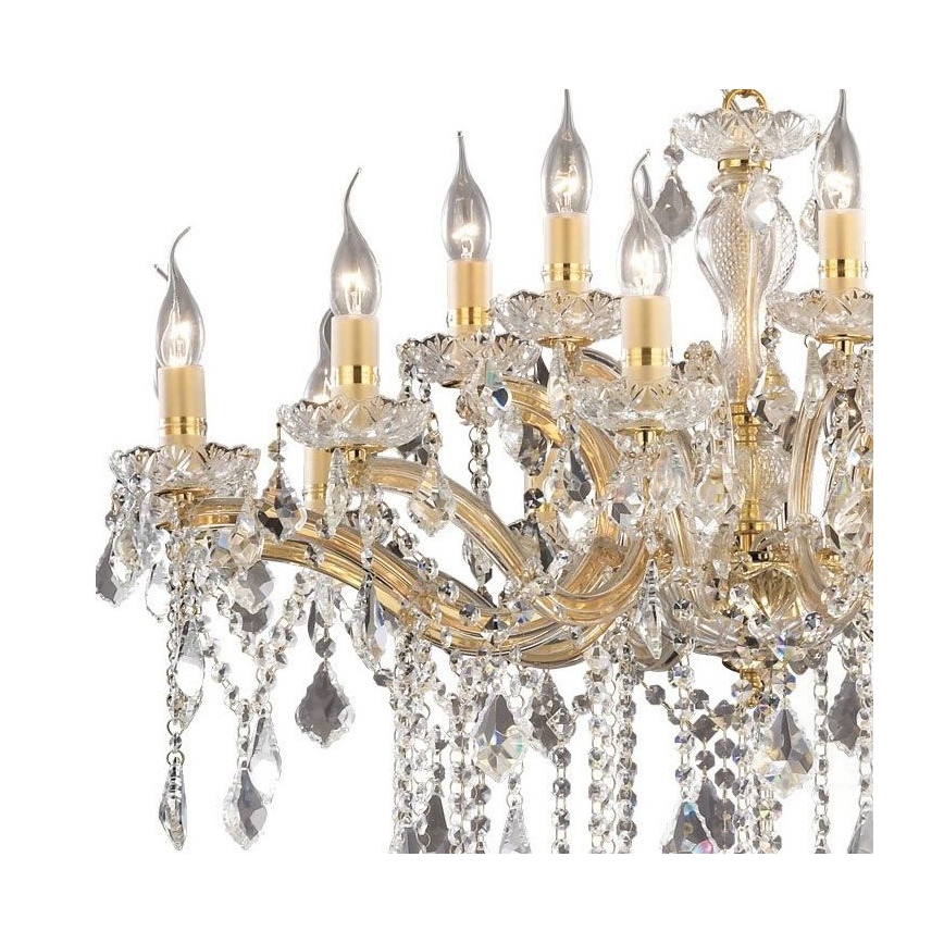 Ideal Lux - Kronleuchter auf der Kette 12xE14/40W/230V gold