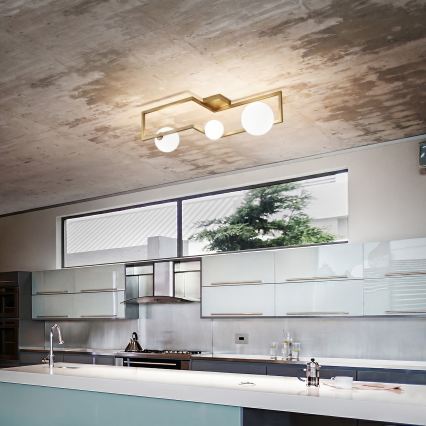 Ideal Lux - LED-Anbauleuchte ANGOLO 3xG9/3W/230V Messing