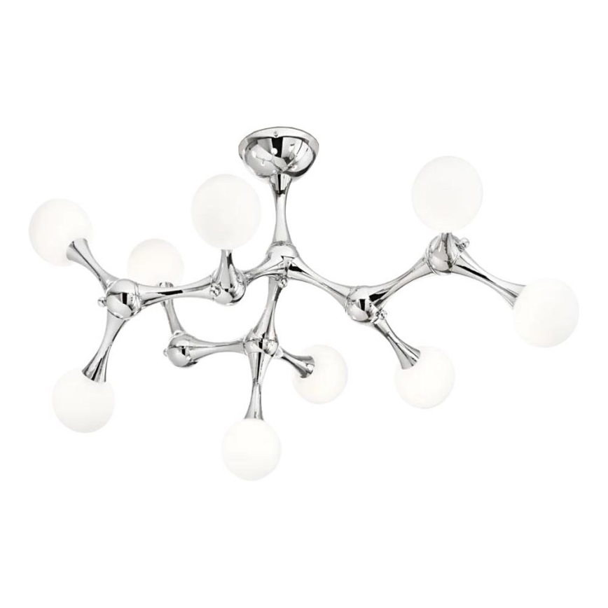 Ideal Lux - LED-Anbauleuchte NODINO 9xG9/3W/230V glänzendes Chrom/weiß