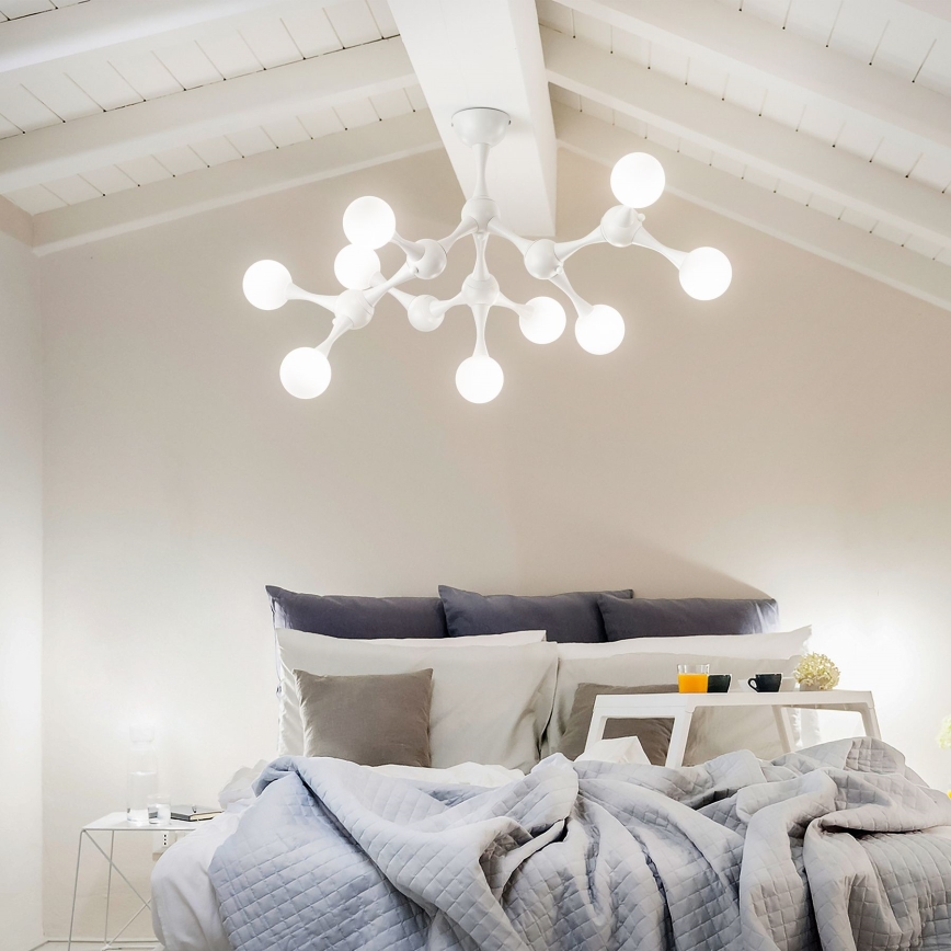 Ideal Lux - LED-Anbauleuchte NODINO 9xG9/3W/230V weiß