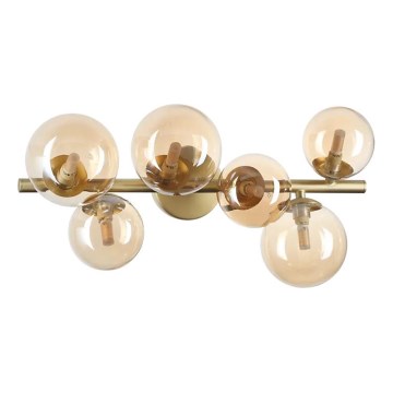 Ideal Lux - LED-Aufbauleuchte PERLAGE 6xG9/3W/230V 49 cm gold/rauchbeige