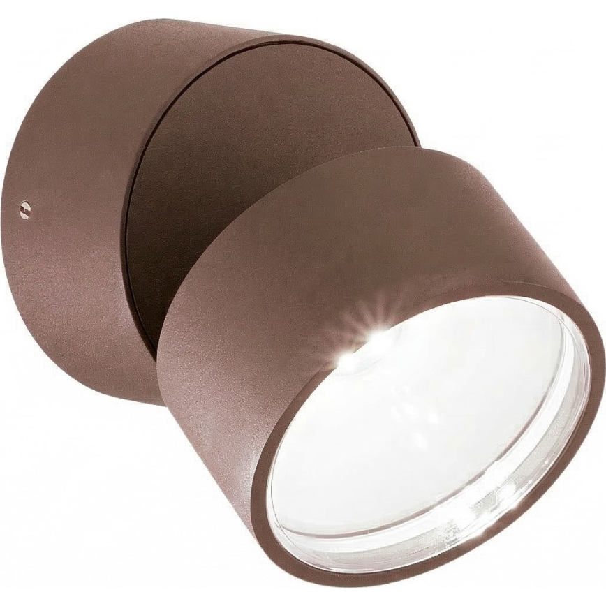 Ideal Lux - LED Außen-Wandleuchte OMEGA LED/7W/230V CRI 90 IP54 braun