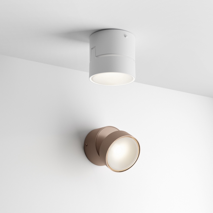 Ideal Lux - LED Außen-Wandleuchte OMEGA LED/7W/230V CRI 90 IP54 braun