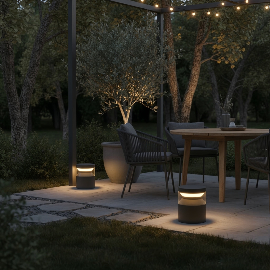 Ideal Lux - LED-Außenleuchte BOEING LED/14W/230V 15 cm CRI 90 IP65 schwarz