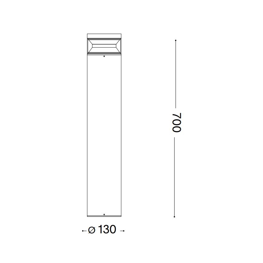 Ideal Lux - LED-Außenleuchte BOEING LED/14W/230V d 70 cm CRI 90 IP65 anthrazit