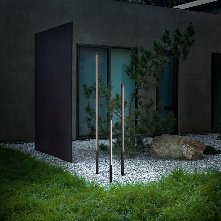 Ideal Lux - LED-Außenleuchte JEDI LED/12W/230V 80 cm CRI 90 IP65 braun