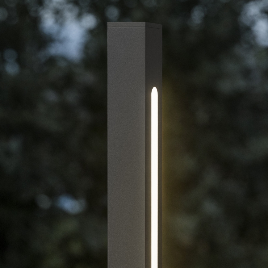 Ideal Lux - LED-Außenleuchte JEDI LED/19W/230V 120 cm CRI 90 IP65 Anthrazit
