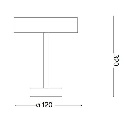 Ideal Lux - LED Touch-Außenleuchte TOFFEE LED/2W/230V 2200 mAh CRI 90 IP54 schwarz