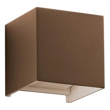 Ideal Lux - LED-Außenwandleuchte ATOM LED/12W/230V CRI 90 IP54 braun