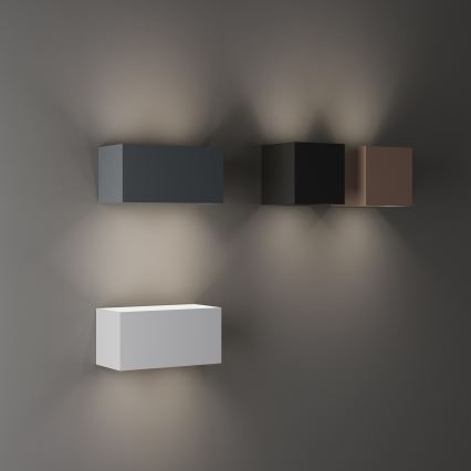 Ideal Lux - LED-Außenwandleuchte ATOM LED/12W/230V CRI 90 IP54 braun