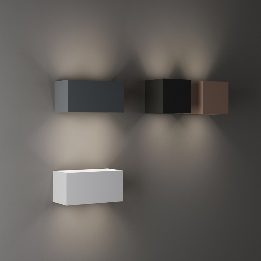 Ideal Lux - LED-Außenwandleuchte ATOM LED/12W/230V CRI 90 IP54 braun