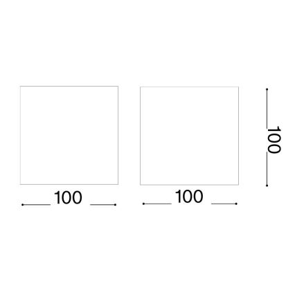Ideal Lux - LED-Außenwandleuchte ATOM LED/12W/230V CRI 90 IP54 braun