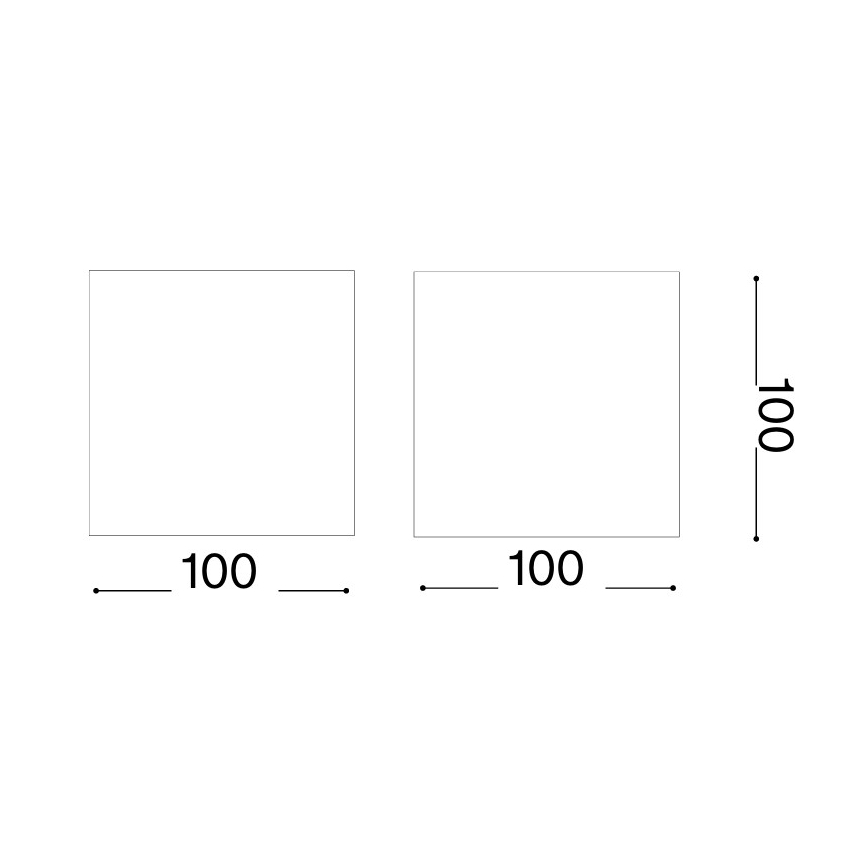 Ideal Lux - LED-Außenwandleuchte ATOM LED/12W/230V CRI 90 IP54 braun