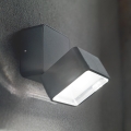 Ideal Lux - LED Außenwandleuchte OMEGA LED/7W/230V CRI 90 IP54 Anthrazit