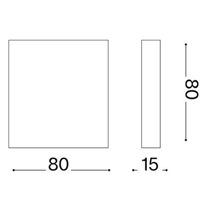 Ideal Lux - LED Außenwandleuchte POST-IT LED/3W/12V CRI 90 Messing