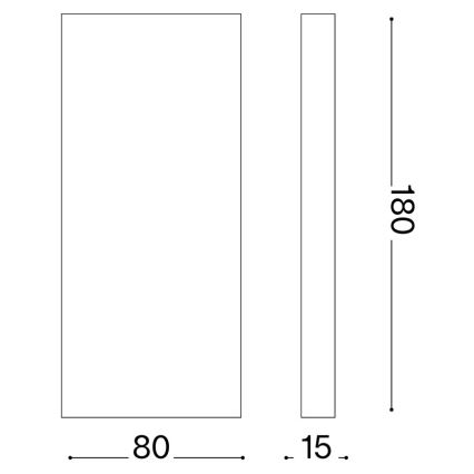 Ideal Lux - LED-Außenwandleuchte POST-IT LED/6W/12V CRI 90 Messing