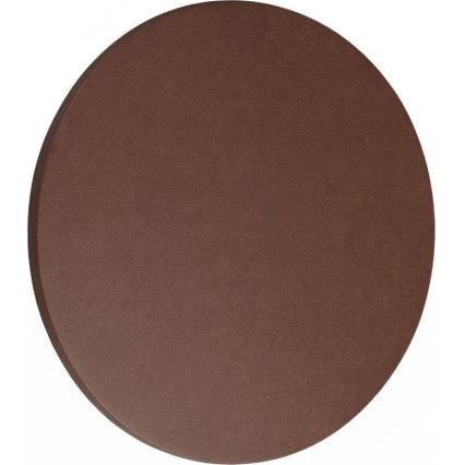 Ideal Lux - LED-Außenwandleuchte PUNTO LED/16W/230V CRI 90 Ø 30 cm IP54 braun