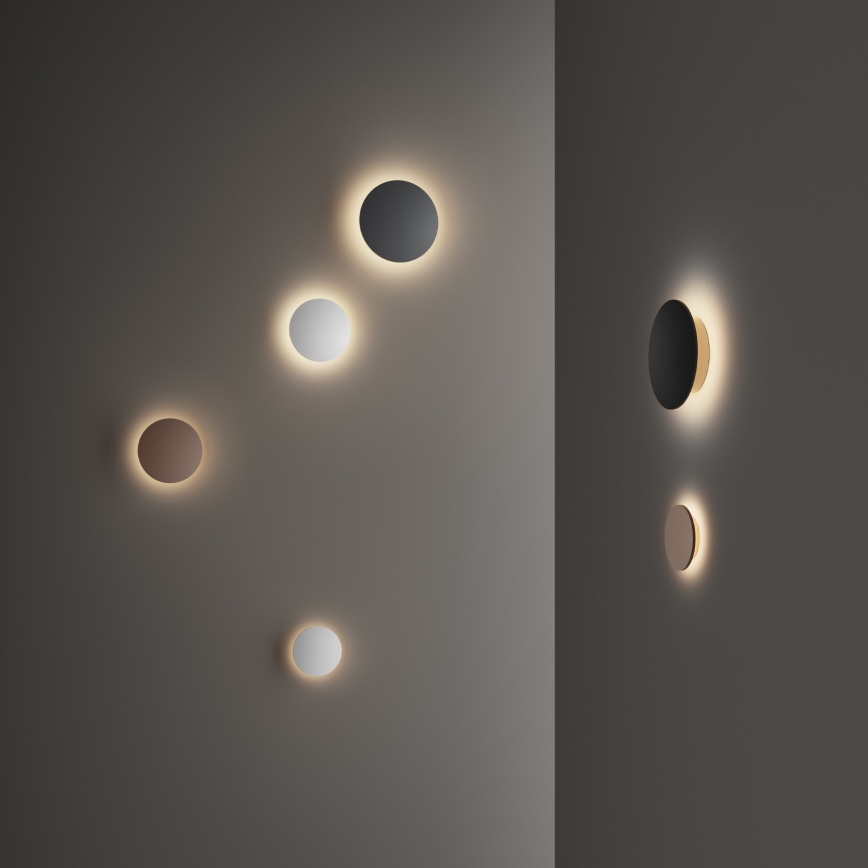 Ideal Lux - LED-Außen-Wandleuchte PUNTO LED/16W/230V CRI 90 Ø 30 cm IP54 schwarz