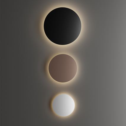 Ideal Lux - LED-Außen-Wandleuchte PUNTO LED/16W/230V CRI 90 Ø 30 cm IP54 schwarz