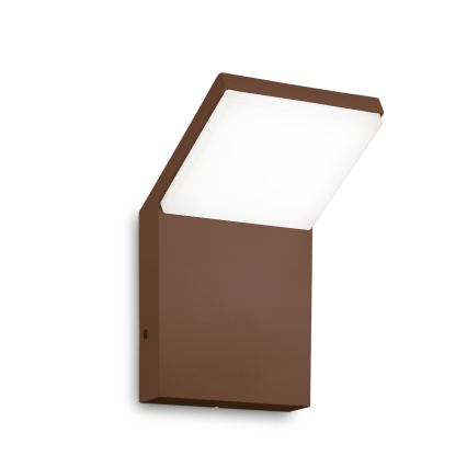 Ideal Lux - LED-Außenwandleuchte STYLE LED/8,5W/230V 3000K CRI 90 IP54 braun